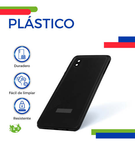 Tapa Trasera Compatible Con Samsung A01 Core A013m A013f/ds Color Negro Slim Company
