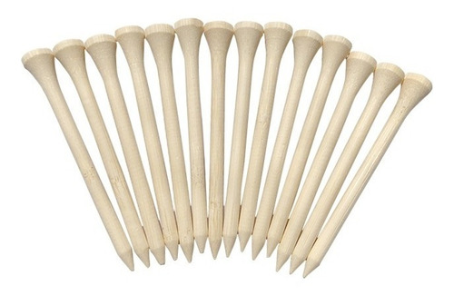 Tee De Golfe De Madeira Com 8 Cm - 20 Unidades