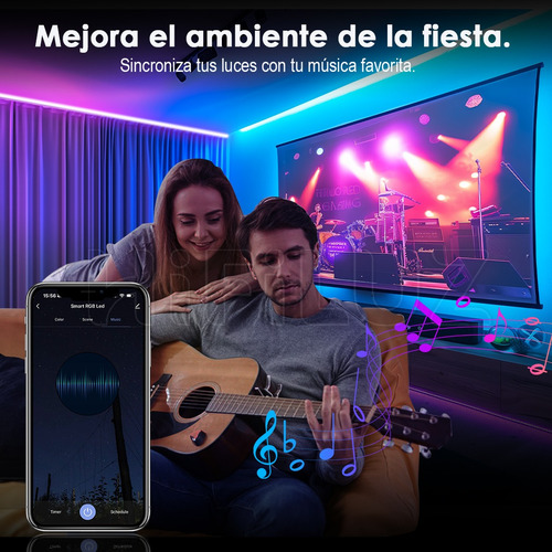 Tira De Luces Led 32m Wifi Rgb Luces Led Alexa App Control