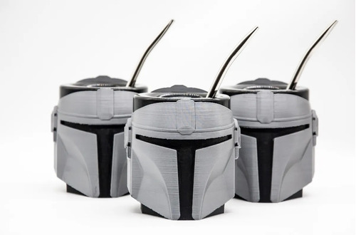 Imagen 8 de 8 de Mate Impreso En 3d Mandalorian Star Wars Excelente Calidad
