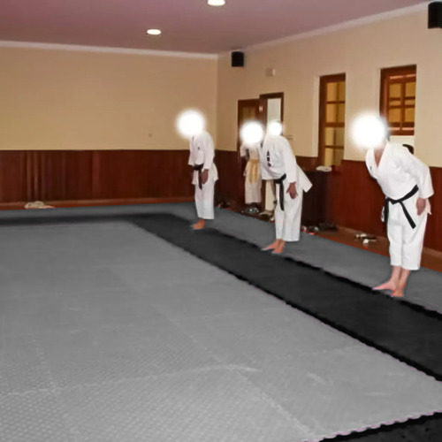 Pack 10 Plancha Tatami 100cm X 100cm X 4cm Gris Y Negro