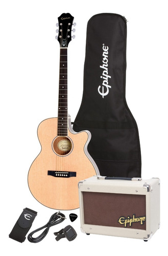 EpiPhone Pr4e Playpack Guitarra Electroacústica Amplificador
