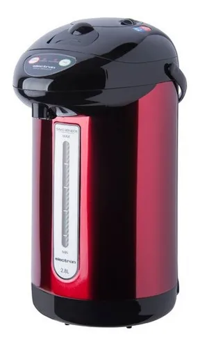 Electron Termo Hervidor El ctrico Inox 2.8 Litros Color Rojo
