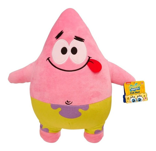 Urso Boneco De Pelúcia Bob Esponja Ou Patrick 24cm Original