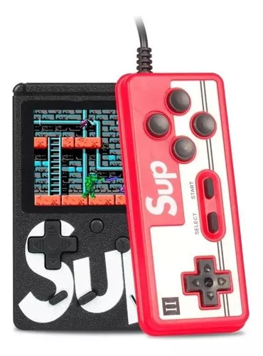 Mini Game Box Sup Lcd 3 Av 400 Jogosr Vermelho Preto