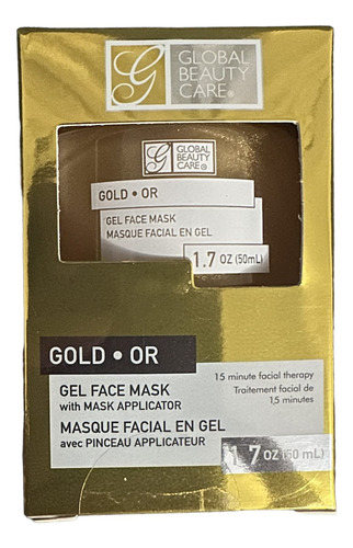 Global Beauty Care - Mascara Facial De Gel Dorado Con Aplica