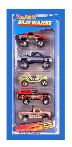 Hot Wheels 5 Gift Pack - Baja Blazers 1999 - Único En M. L.