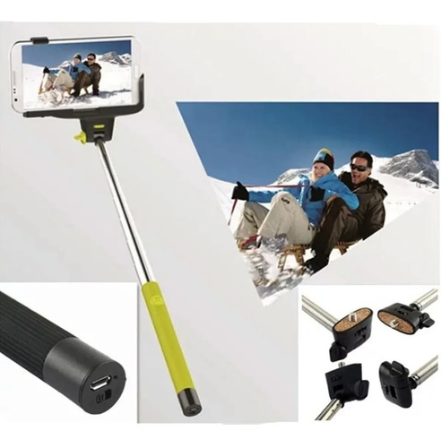 Bastão De Self How Com Bluetooth Embutido Para Celular, Cabo