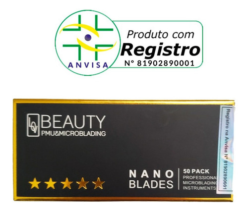 50 Lâminas Agulhas 15 Flex Lovbeauty 0.15mm Micropigmentação