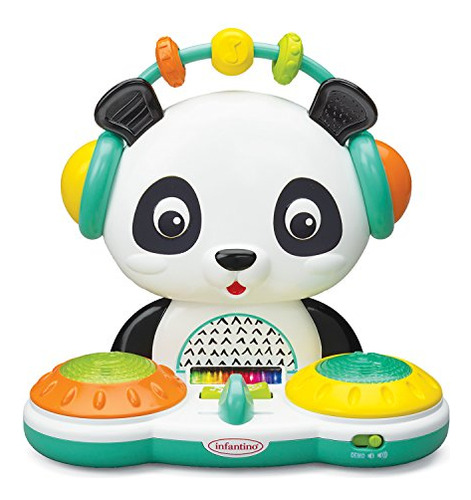 Infantino Spin Slide Dj Panda - Juguete Musical Con Cuentas
