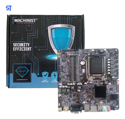 Placa Mãe Mini Itx Soquete Lga 1151 Ddr4 Machinist H110 Mini