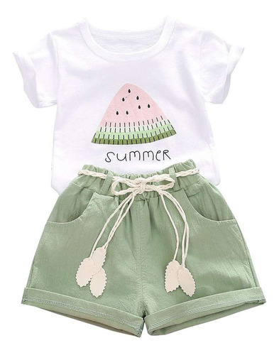 Ropa Para Bebes Y Ninas Pequenas, Camiseta De Sandia, Tops Y