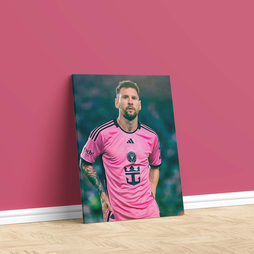 Cuadro Canvas Messi Miami Fc 24