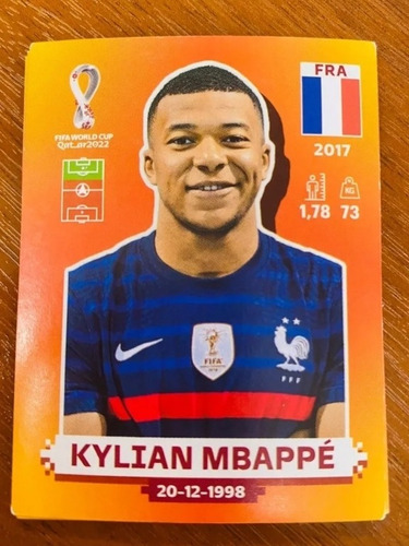 Figurita Mundial Qatar 2022 Mbappe Microcentro 