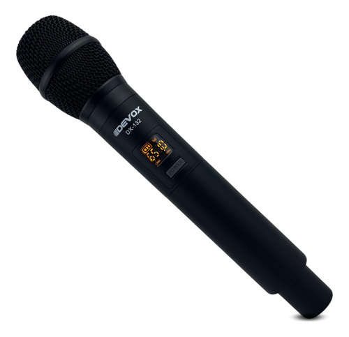 Microfone De Mão Sem Fio Duplo Profissional Uhf Devox Dx132
