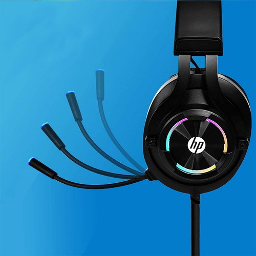 Imagen 2 de 3 de Audífono Gamer Hp H360, Micrófono, Rgb, Pc, Ps4, 3.5mm, Usb