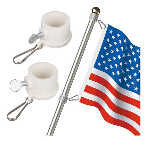 1 Par De Anillos De Montaje De Poste De Bandera 1 Pulgada