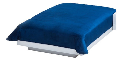 Cobertor Ultrasuave Cama Matrimonial Azul Marino Concord Color Azul Marino Diseño De La Tela Liso/azul Marino