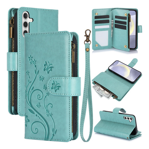 Funda De Piel Tipo Cartera Con Tapa Para Samsung Galaxy A56 A36 A26 A16 A06