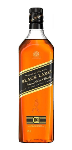 Johnnie Walker Black Label Blended Scotch Whisky 1000ml