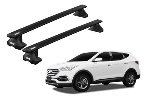 Barras Thule Hyundai Santa Fe 16-18 Tn / Wingbar Evo Black