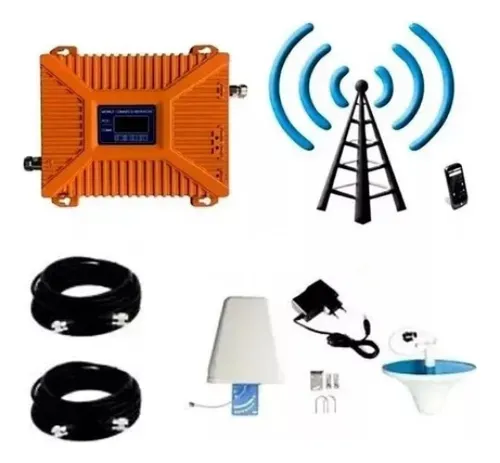 comprar Kit Antena Amplificador Señal Celular Repetidor Gsm 3g\u002F4g