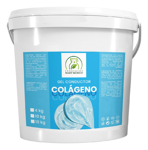  Gel Conductor Con Colágeno Para Aparatología 19 Litros