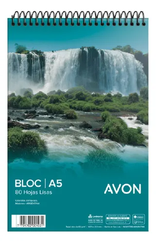 Block A5 Espiral 80 Hjs Liso Avon 