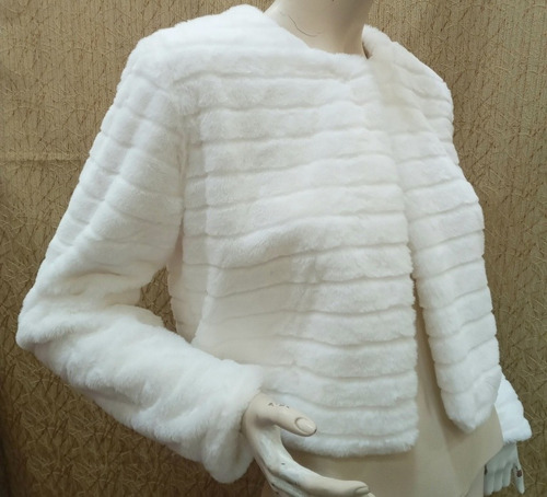 Boleros Novia Piel Color Ivory Talla Standar
