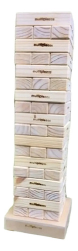 Jenga gigante de várias peças