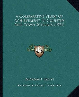 Libro A Comparative Study Of Achievement In Country And T...