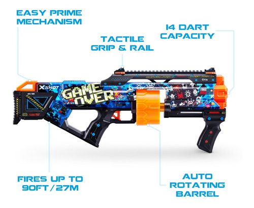 Imagen 5 de 9 de Pistola Lanza Dardos X-shot Zuru Skins Last Stand Graffiti