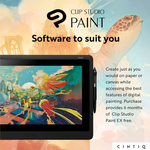 Wacom Cintiq - Tableta De Dibujo Con Pantalla S