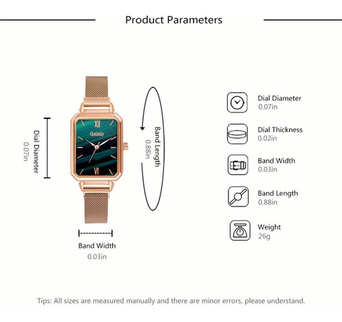 Imagen 2 de 10 de Reloj Para Damas Elegante Mujeres+hermosa De Moda Brazalete
