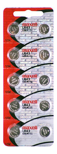 Maxell Pila Original Lr43 Botón Pack X 10 Unidades
