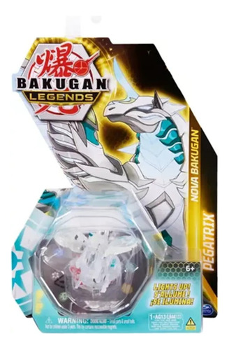 Bakugan Juguete  Nova Pegatrix Color Blanco Dragon   