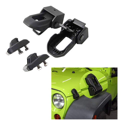 Para Jeep Wrangler Jk Jl 2007-2019, Candado De Capó De Coche