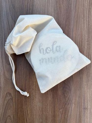 Cartelitos Para Fotos Meses Bebé Madera Hola Mundo Blanco
