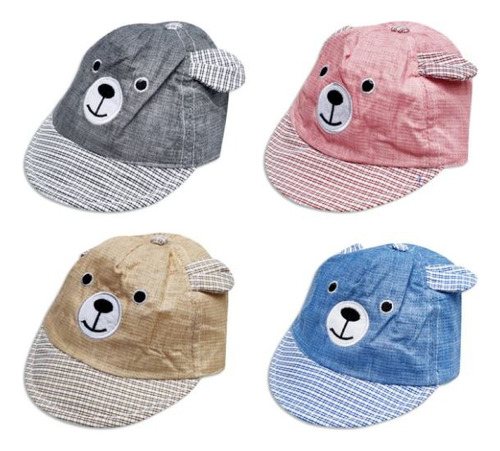 Gorrito Con Visera Infantil Bebe Animalitos