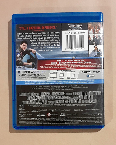 Top Gun ( Reto A La Gloria ) - Blu-ray 3d + 2d Original