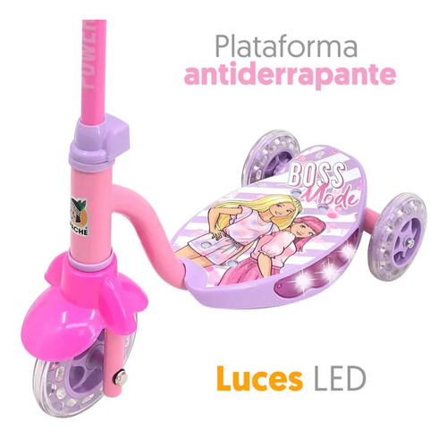 Scooter Para Niña Apache Barbie Con Luces