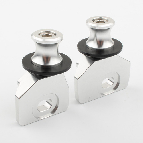 2 Piezas Práctico Tornillo De Cadena Deslizador Gris Oscuro