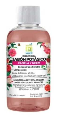 Eco Mambo Nuevo Jabón Potásico Neutro 100c Gabba Grow Vivero Olivos