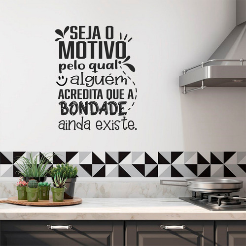 Adesivo Parede Frase A Bondade Ainda Existe = Cor Preto Fosco