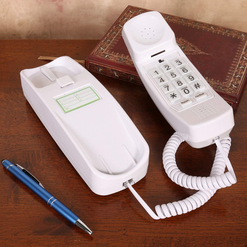Trimline Dial En El Auricular Blanco