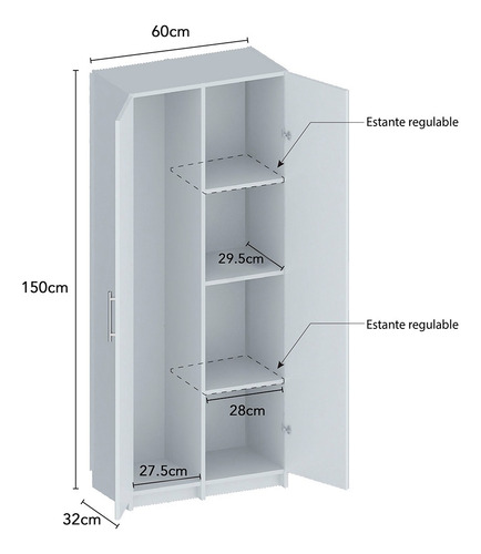Mueble Organizador Despensero Y Escobero Excelente Calidad!