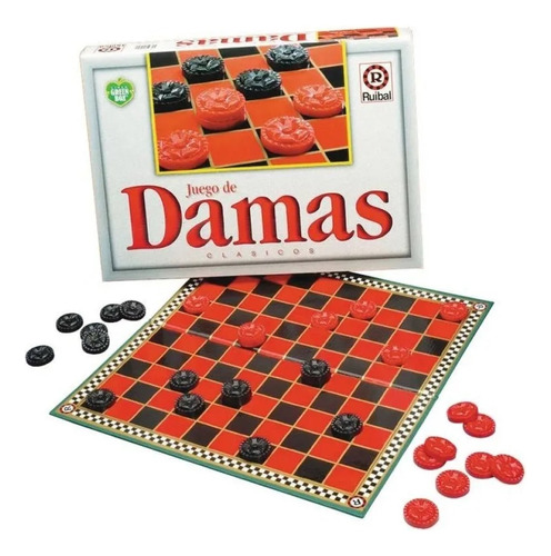 Juego De Mesa Damas Clasico Linea Green Box Original Ruibal