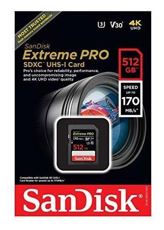 Extreme Pro Uhs Sdxc Memoria 512 Gb