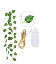 Comprar Guirnalda De Hojas Artificiales Con Luces Decorativa 