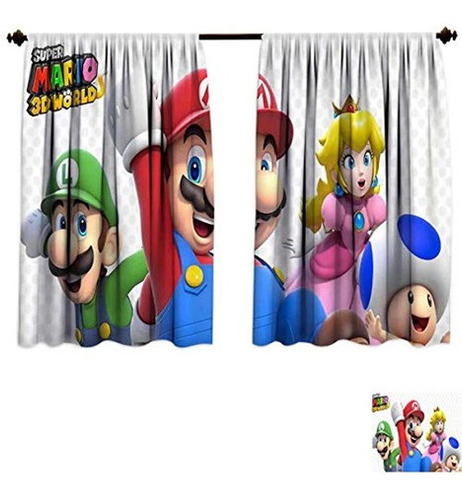 Cortinas Para Puerta Delantera Diseño Super Mario